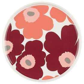 Marimekko Unikko 20 cm, Vit Salmon Red