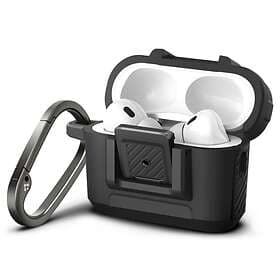 Spigen Airpods Pro 1/2 Skal Lock Fit Svart
