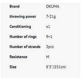 Okuma Guide Select Suiite Spinning Rod 2.51 m / 7-21g