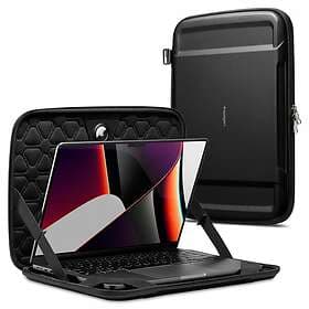 Spigen MacBook Pro 16 M1 (A2485)/M2 (A2780) Fodral Rugged Armor Pro Pouch Svart