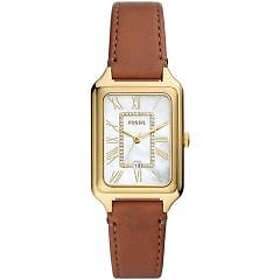 Fossil ES5307 Raquel (26mm) Mother-of-Pearl Dial Brown Watch