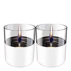 TenderFlame Lilly bordslampa 10 cm 2-pack vit