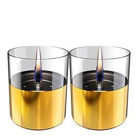 TenderFlame Lilly bordslampa 10 cm 2-pack guld