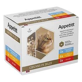 Appetitt Våtfôr Menyboks mix i gele 12 stk