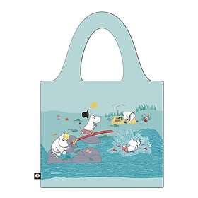 Les Artistes Mumin shoppingkasse 20l Playing on the beach blue