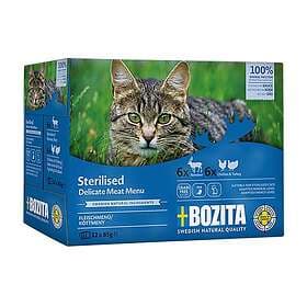 Bozita Blötmat Sterilised Delicate Meat Menu 12x85g
