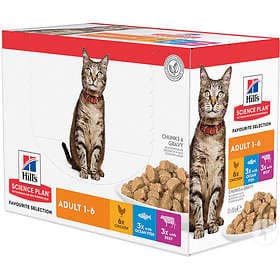 Hills Feline Science Plan Pouch Optimal Care Adult Poultry Selection 1