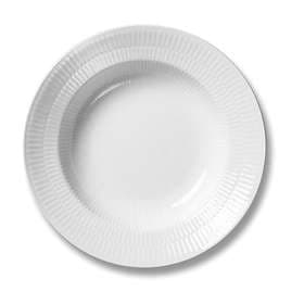 Royal Copenhagen White Fluted Dyp Tallerken Ø21cm