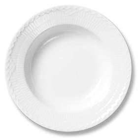 Royal Copenhagen White Fluted Half Lace Dyp Tallerken Ø21cm