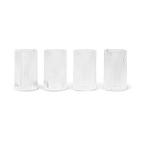 Ferm Living Ripple Drikkeglass 14cl 4-pack