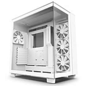 NZXT H9 Flow (Hvit/Transparent)